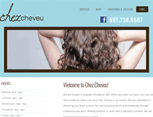 Tablet Screenshot of chezcheveu.com